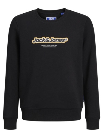μπλούζα φούτερ αγόρι jack & jones-12267582-black σε προσφορά
