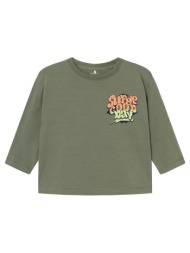 μπλούζα μακό αγόρι name it-13233075-deep lichen green