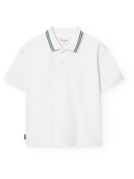μπλούζα πόλο αγόρι boboli-591027-1100-white