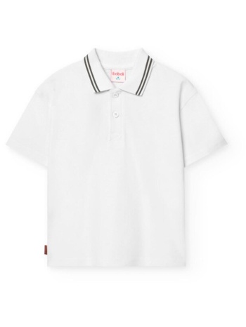 μπλούζα πόλο αγόρι boboli-591027-1100-white σε προσφορά