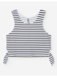 μπλούζα μακό crop κορίτσι losan-ljgap0103_25025-white