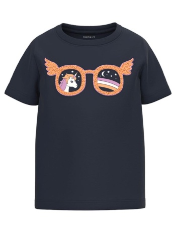 μπλούζα μακό κορίτσι name it-13213339-dark sapphire-organic σε προσφορά
