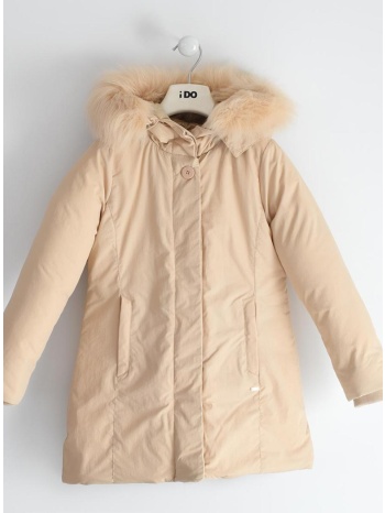 μπουφάν μακρύ κορίτσι i do-4.5677-0343-ecru σε προσφορά