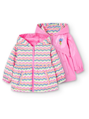 μπουφάν λεπτό διπλής όψης κορίτσι boboli-218168-3633-fuchsia σε προσφορά