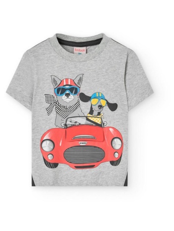 μπλούζα μακό αγόρι boboli-341132-8095-grey σε προσφορά