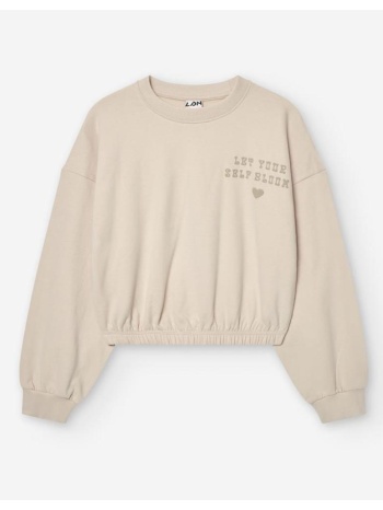 μπλούζα φούτερ κορίτσι losan-ljgap0202_24028-beige σε προσφορά