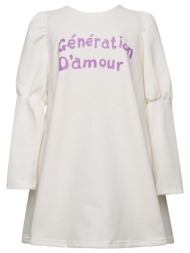 φόρεμα φούτερ κορίτσι two in a castle-t4760-ecru