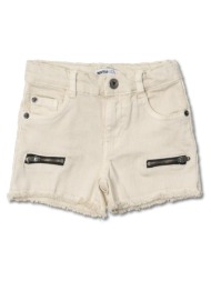 σορτς υφασμάτινο κορίτσι nath-kg04h605w1-white