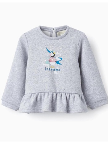 μπλούζα μπεμπέ φούτερ τουνίκ κορίτσι zippy-31055891027-grey σε προσφορά