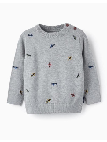 μπλούζα μπεμπέ πλεκτή αγόρι zippy-31055248020-grey σε προσφορά