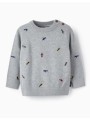 μπλούζα μπεμπέ πλεκτή αγόρι zippy-31055248020-grey