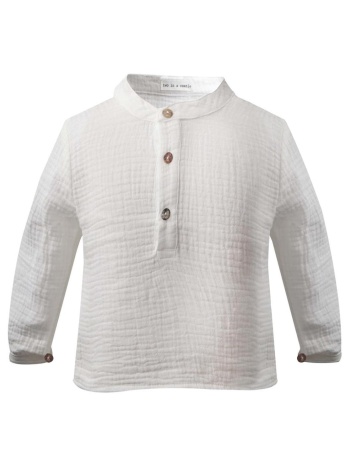 πουκάμισο μπεμπέ λινό αγόρι two in a castle-t6425-off white σε προσφορά