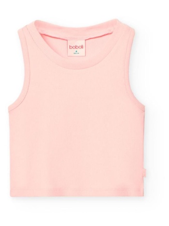 μπλούζα μακό ριμπ κορίτσι boboli-491048-3885-pink σε προσφορά