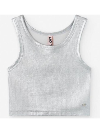 μπλούζα μακό crop κορίτσι losan-ljgap0103_25027-grey σε προσφορά