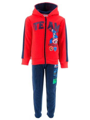 σετ φόρμα φούτερ αγόρι avengers-xh1034-red σε προσφορά
