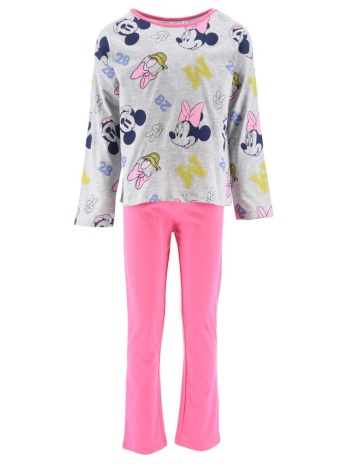 πιτζάμα μακό κορίτσι minnie mouse-hw2043-lgrey σε προσφορά