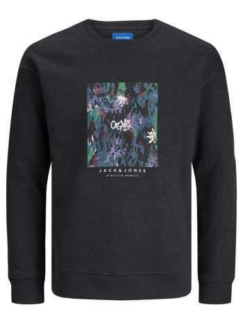 μπλούζα φούτερ αγόρι jack & jones-12243097-black σε προσφορά