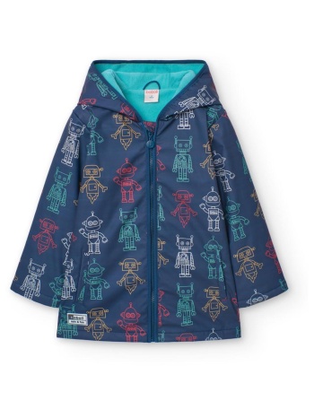 αδιάβροχη καπαρντίνα αγόρι boboli-390215-9438-blue/green σε προσφορά