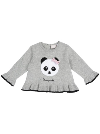 μπλούζα μπεμπέ πλεκτή κορίτσι chicco-69764-095-grey σε προσφορά