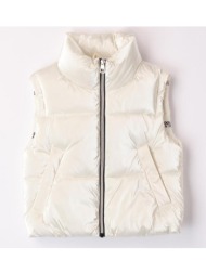 μπουφάν αμάνικο κορίτσι i do-47930-0112-ecru