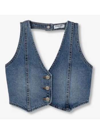γιλέκο τζιν κορίτσι tiffosi-10059465-m110-denim σε προσφορά