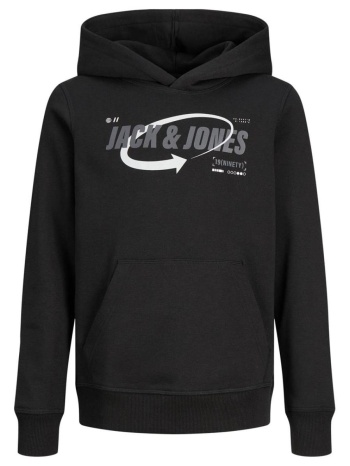 μπλούζα φούτερ αγόρι jack & jones-12247700-black σε προσφορά
