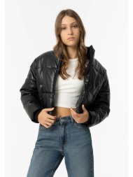 μπουφάν συνθετικό δέρμα κορίτσι tiffosi-10056581-000-black