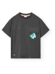 μπλούζα μακό αγόρι boboli-511041-8116-anthracite