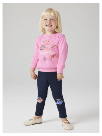 σετ κολάν φούτερ κορίτσι name it-13243527-pink cosmos σε προσφορά