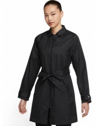 nike sportswear windrunner women`s woven trench jacket cz8974-010 μαύρο