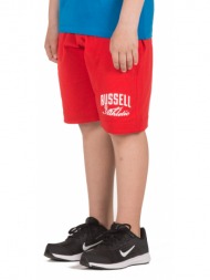 russell athletic kids` shorts a9-913-1-422 κόκκινο
