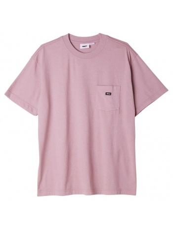 obey timeless recycled pocket tee ss 131080319-lil μωβ σε προσφορά