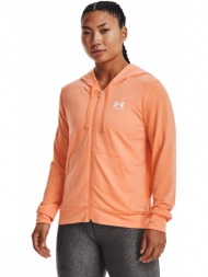 under armour rival terry fz hoodie 1369853-868 πορτοκαλί
