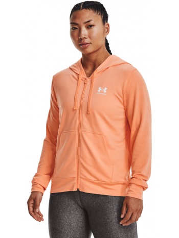under armour rival terry fz hoodie 1369853-868 πορτοκαλί σε προσφορά