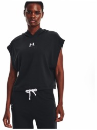 under armour ua rival terry ss hoodie 1376997-001 μαύρο
