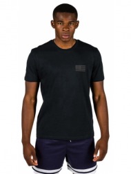 gsa men organic t-shirt printed 17-17136-jet black μαύρο