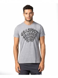 gsa men supercotton t-shirt 1711201019-gray melange γκρί