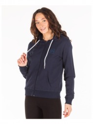 jepa woman tempo zipper hoodie 27-27025-blue marine μπλε