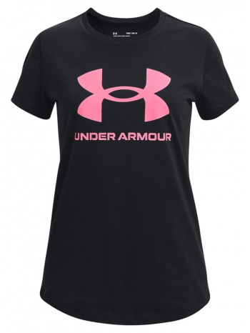 under armour live sportstyle graphic ss 1361182-004 μαύρο