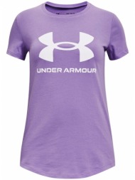 under armour live sportstyle graphic ss 1361182-560 μωβ