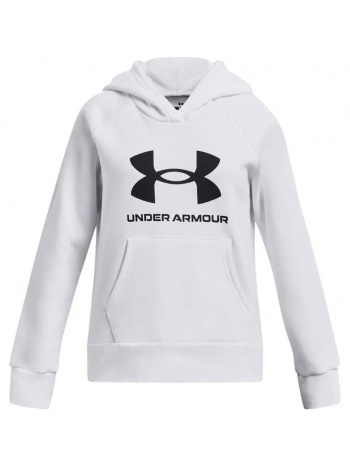 under armour rival fleece bl hoodie  1379615-100 λευκό σε προσφορά