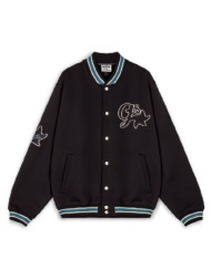 grimey madrid fleece button heavyweight sweatshirt gfbs578-blk μαύρο