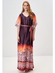 φόρεμα αμπιγιέ σατέν-8093p