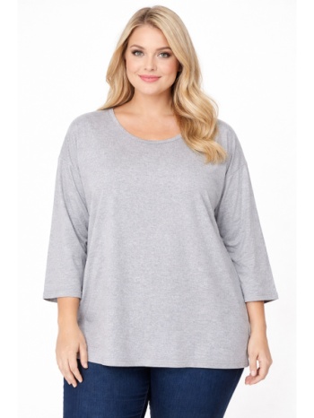 plus size μπλουζα μακρυμανικη morena spain sh-39649-26bl