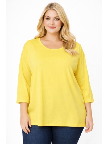 plus size μπλουζα μακρυμανικη morena spain sh-39649-26bl