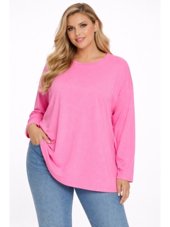plus size μπλουζα μακρυμανικη morena spain sh-39649-1-26bl