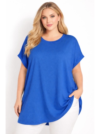 plus size μπλουζα κοντομανικη morena spain sh-31650-26bl