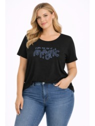 plus size μπλουζα κοντομανικη morena spain sh-31258-26bl