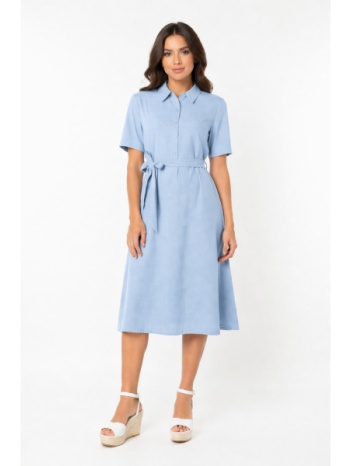 φορεμα midi κοντομανικο morena spain ss-m116209-26dr