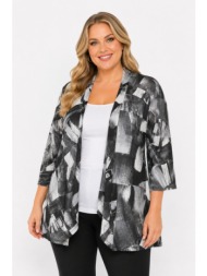 plus size ζακετα κοντομανικη morena spain sh-64930-26ca